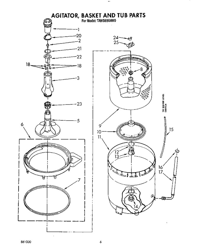 Diagram for TAWS690AG0