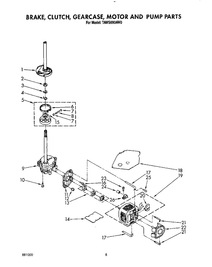 Diagram for TAWS690AG0