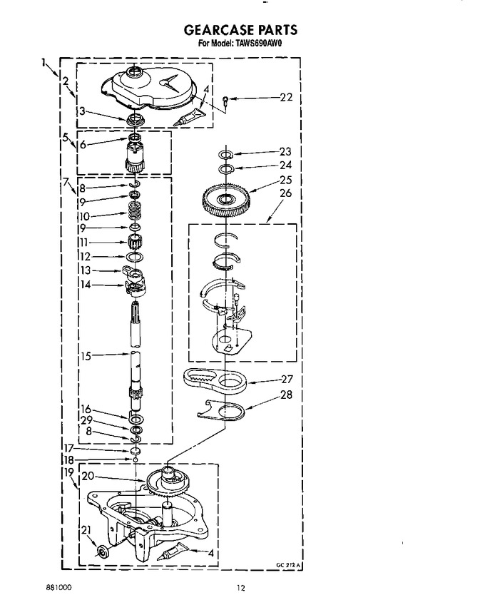 Diagram for TAWS690AG0