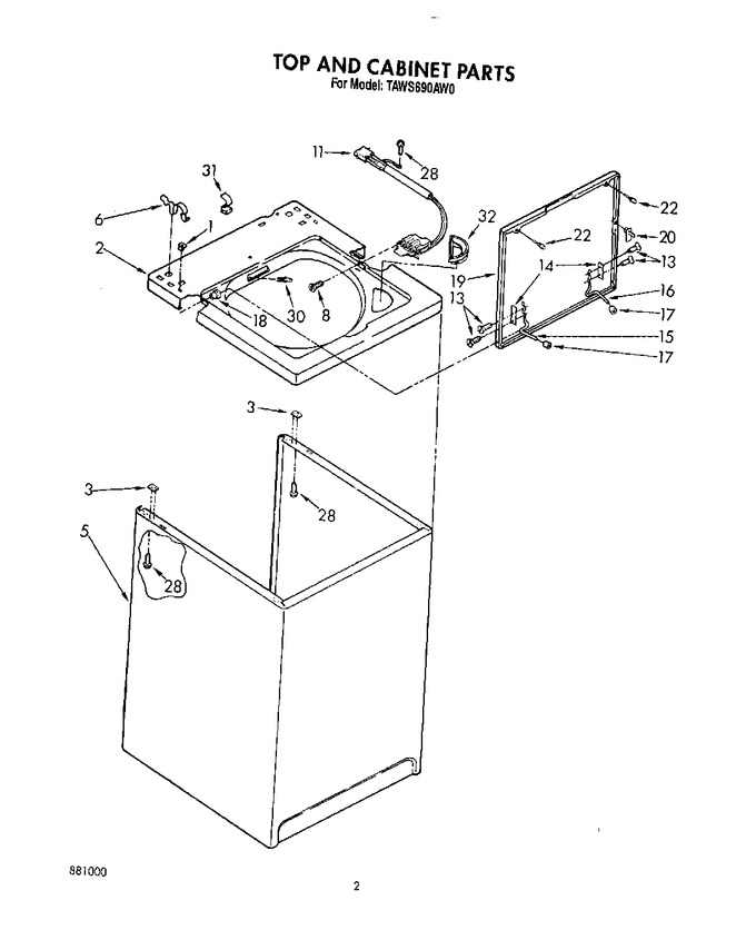 Diagram for TAWS690AG0