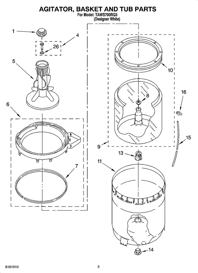 Diagram for TAWS700RQ3