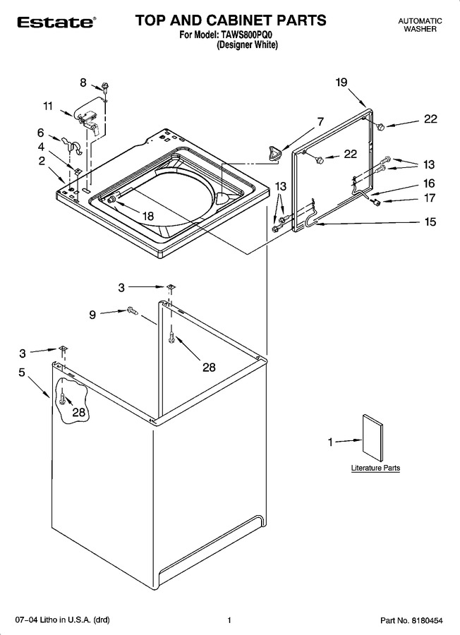 Diagram for TAWS800PQ0