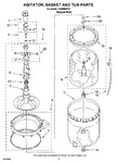 Diagram for 03 - Agitator, Basket And Tub Parts