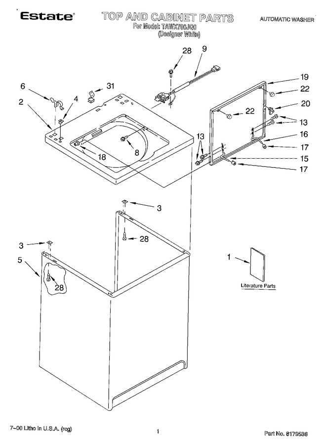 Diagram for TAWX700JQ0