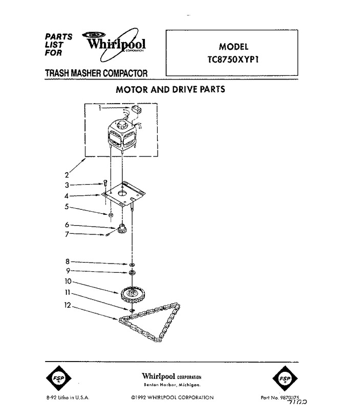 Diagram for TC8750XYP1