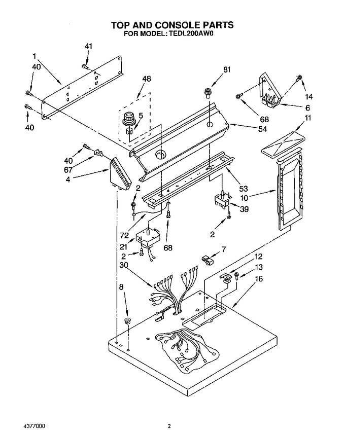 Diagram for TEDL200AN0