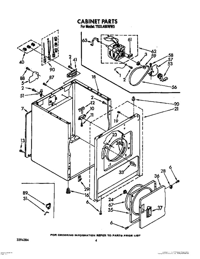 Diagram for TEDL400WW0
