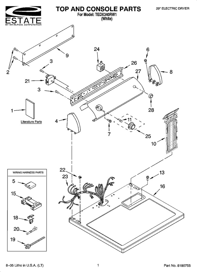 Diagram for TEDX340RW1