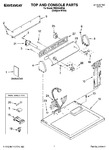 Diagram for 01 - Top And Console Parts