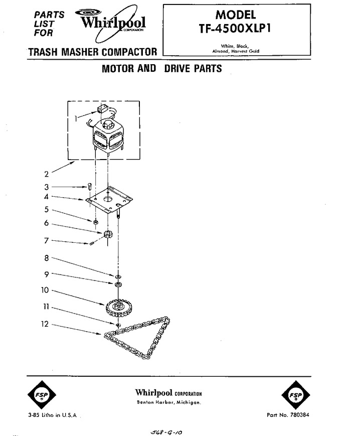 Diagram for TF4500XLP1