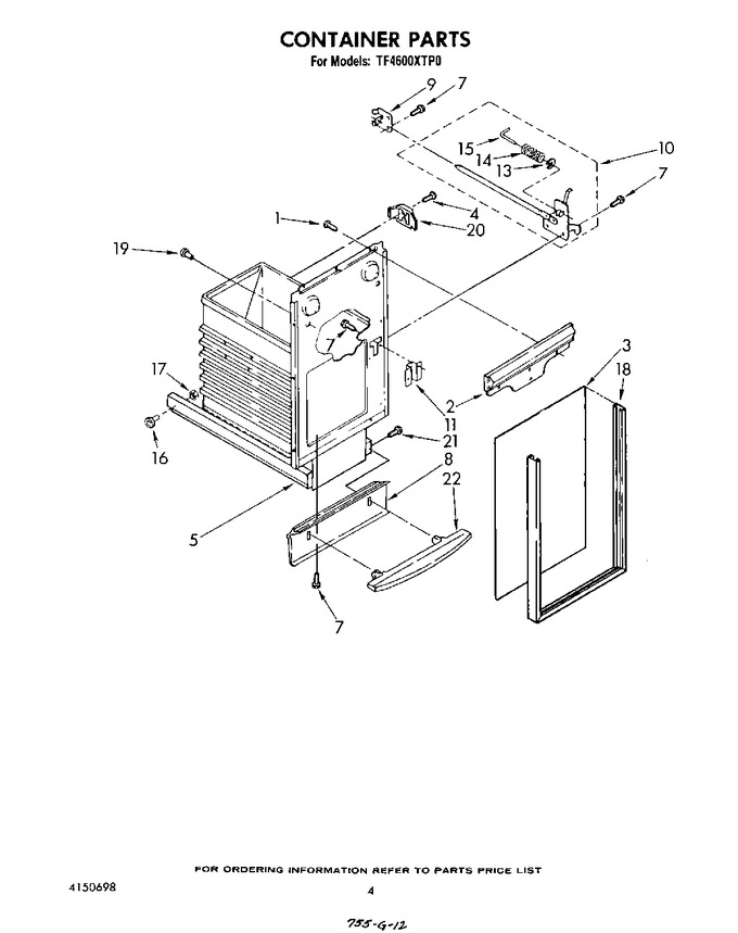 Diagram for TF4600XTP0
