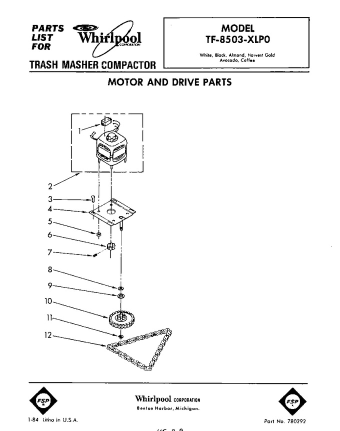 Diagram for TF8503XLP0