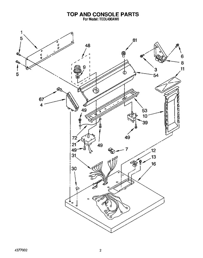 Diagram for TGDL400AN0