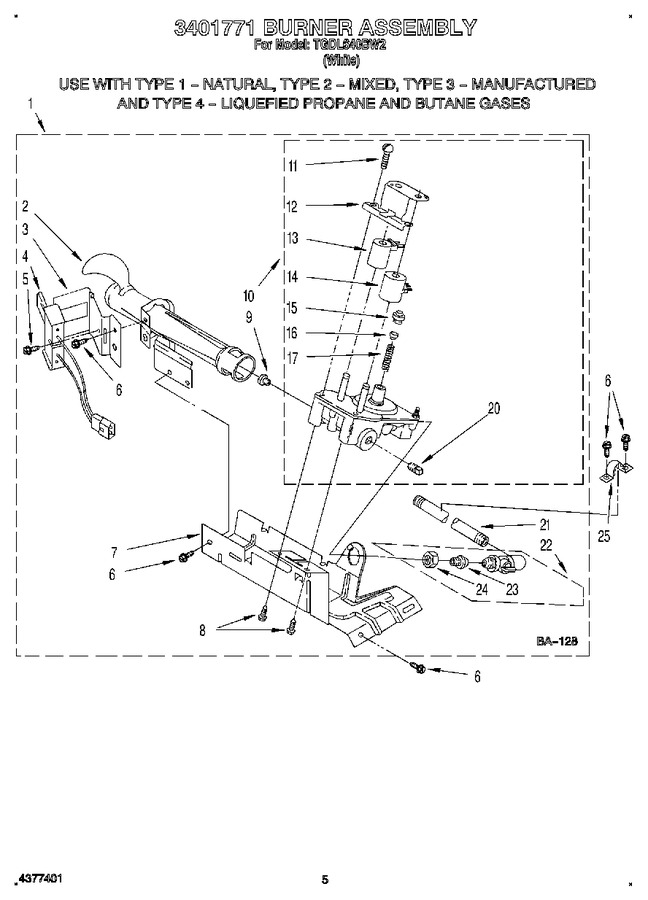 Diagram for TGDL640BW2
