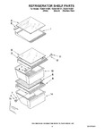 Diagram for 03 - Refrigerator Shelf Parts