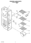 Diagram for 04 - Freezer Liner Parts
