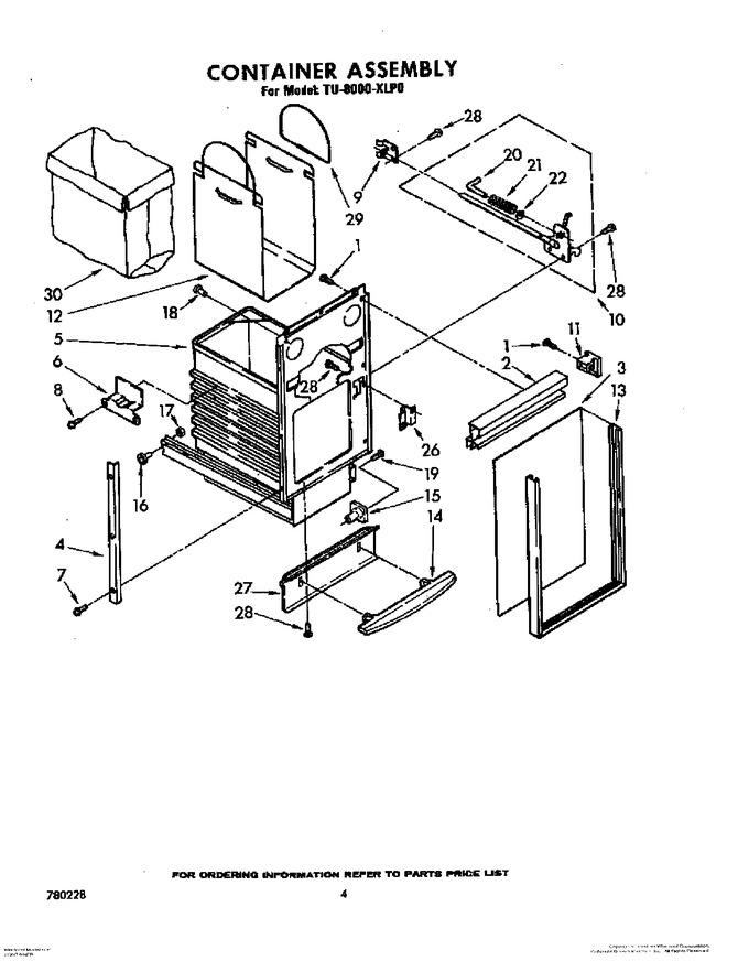 Diagram for TU8000XLP0