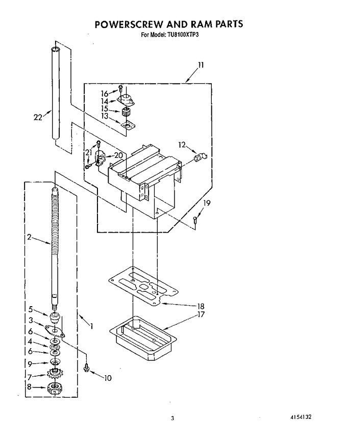 Diagram for TU8100XTP3