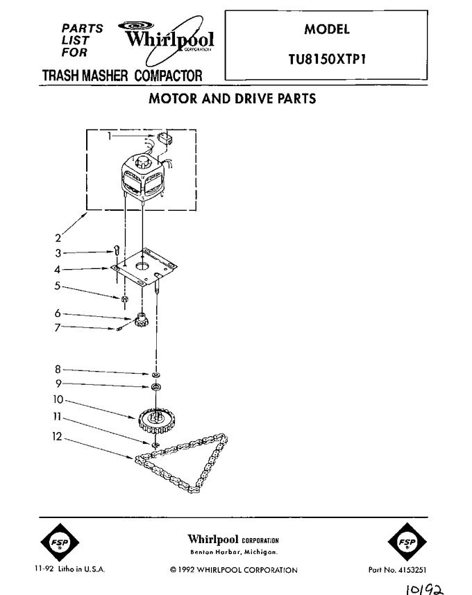 Diagram for TU8150XTP1