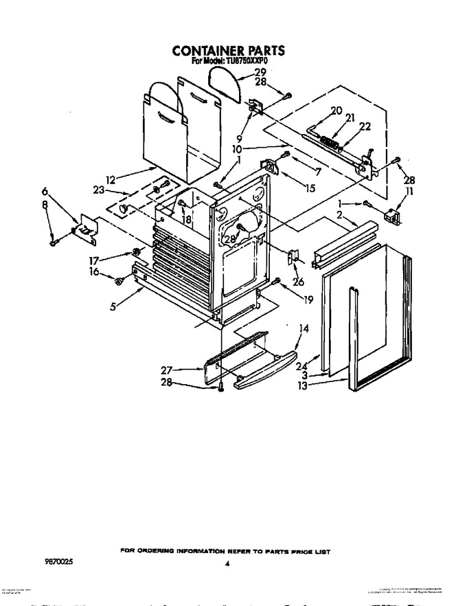 Diagram for TU8750XXP0