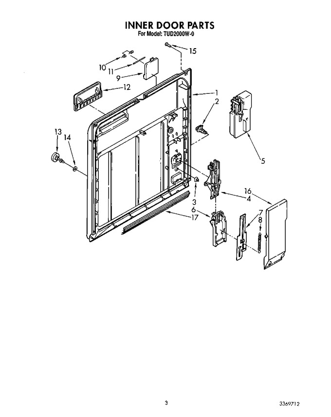 Diagram for TUD2000W0