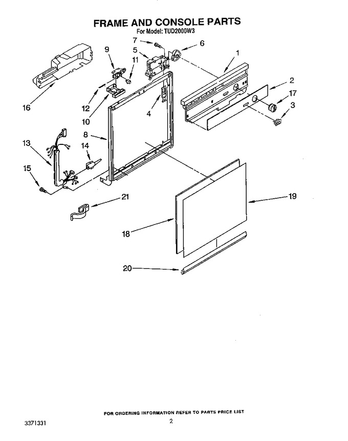 Diagram for TUD2000W3