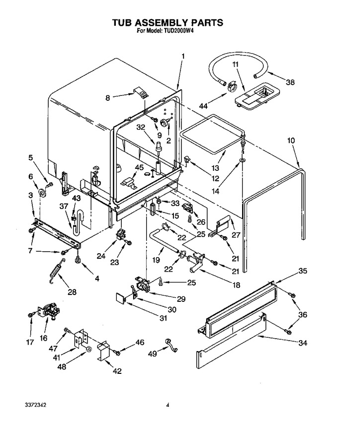 Diagram for TUD2000W4
