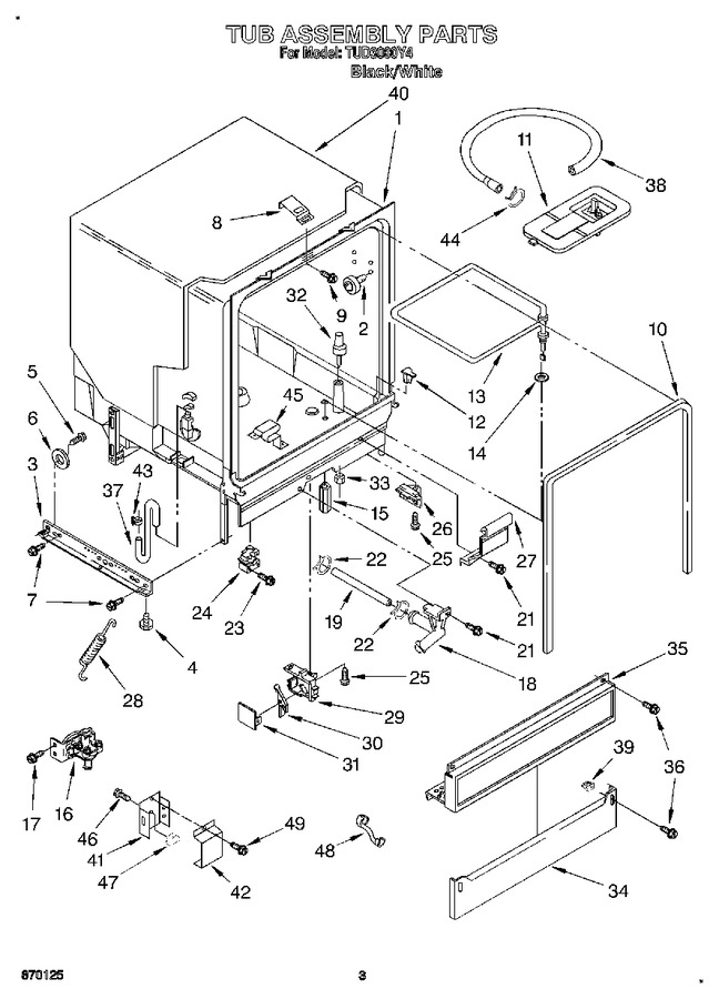 Diagram for TUD3000Y4