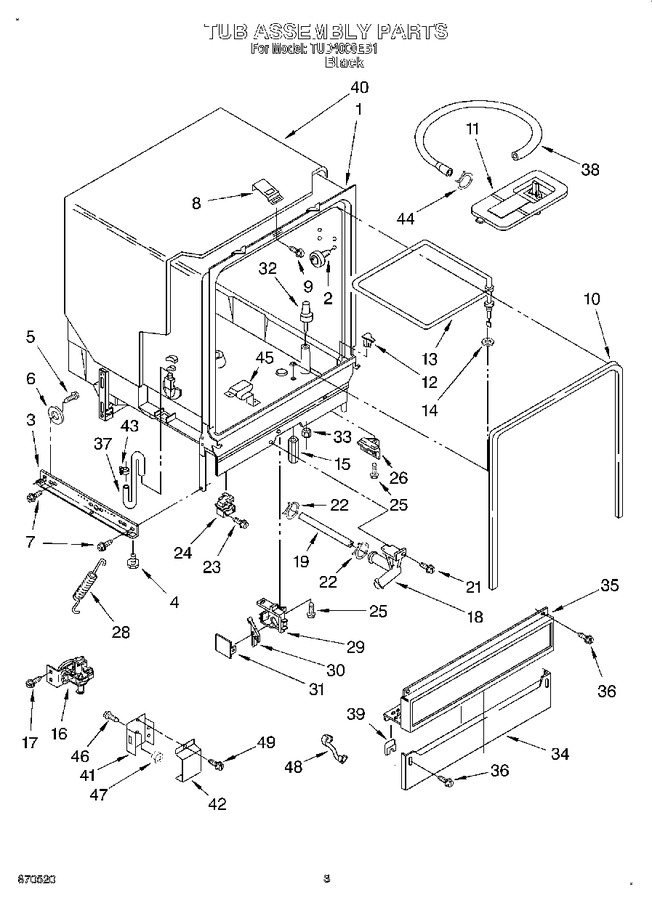 Diagram for TUD4000EB1