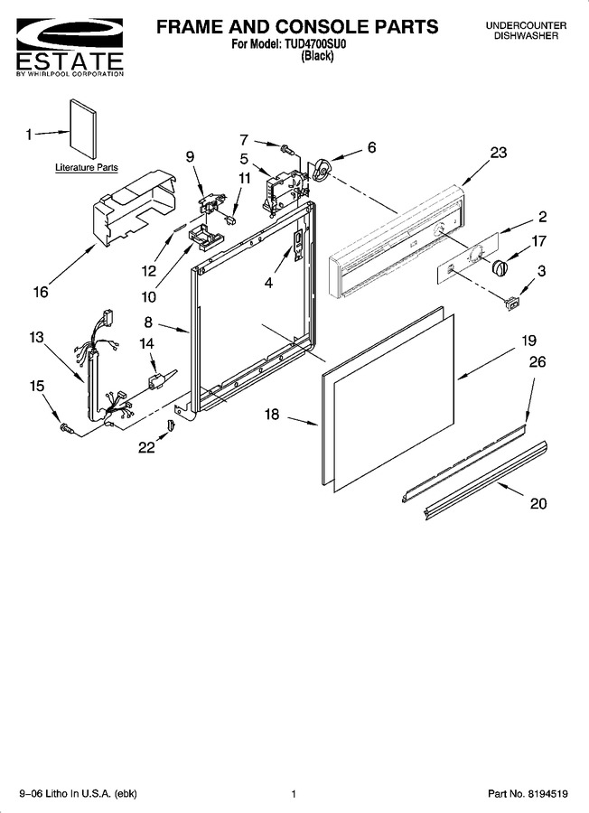 Diagram for TUD4700SU0