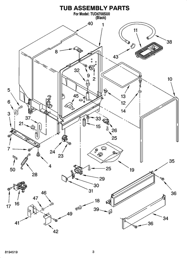 Diagram for TUD4700SU0