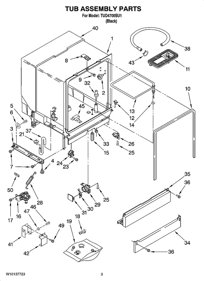 Diagram for TUD4700SU1