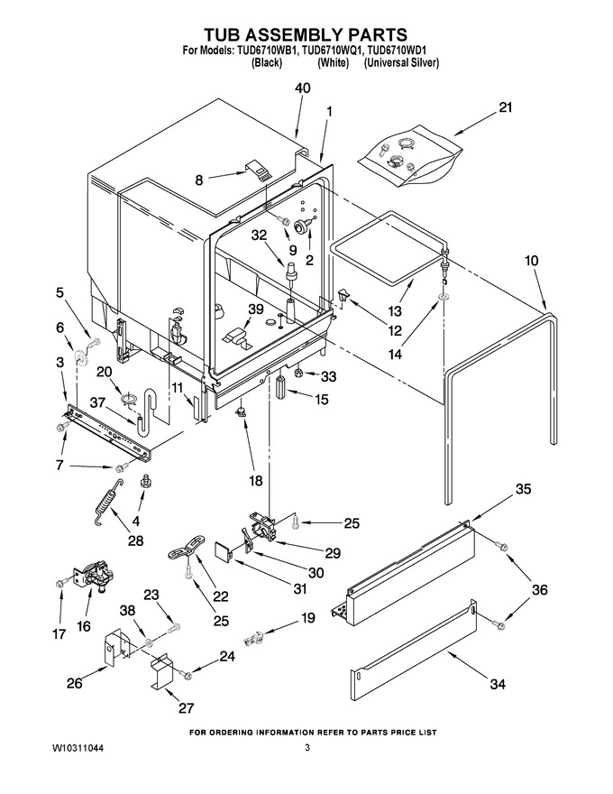 Diagram for TUD6710WB1