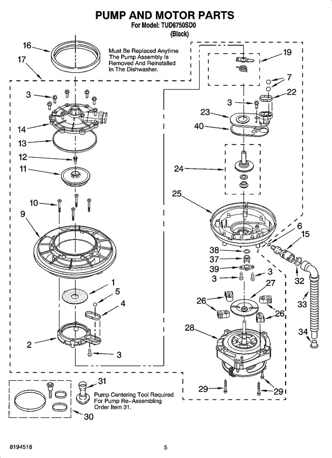 Diagram for TUD6750SD0