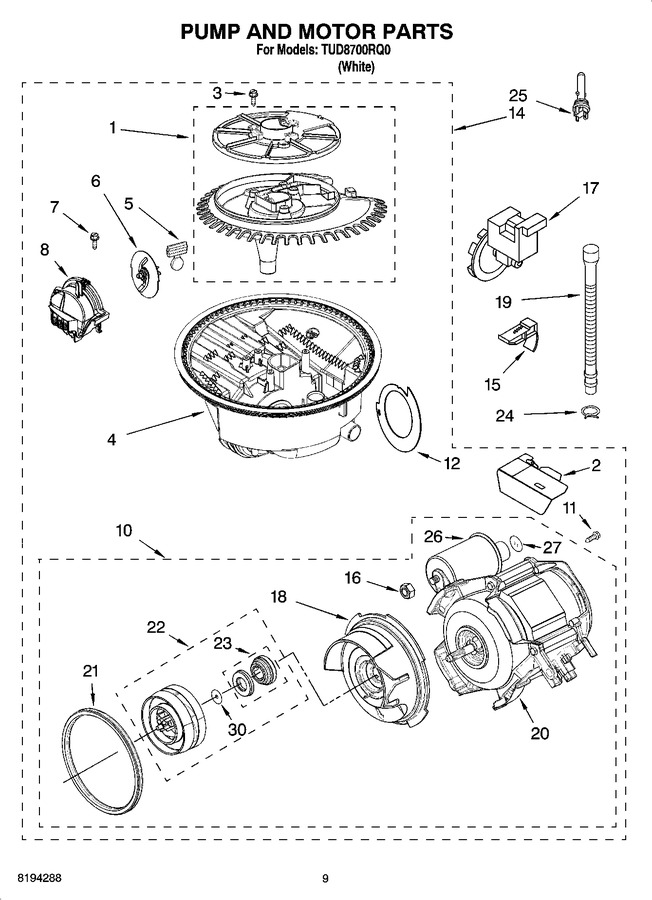 Diagram for TUD8700RQ0