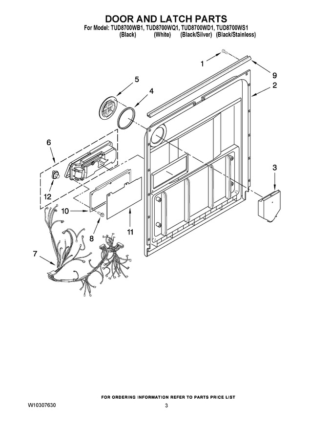 Diagram for TUD8700WS1