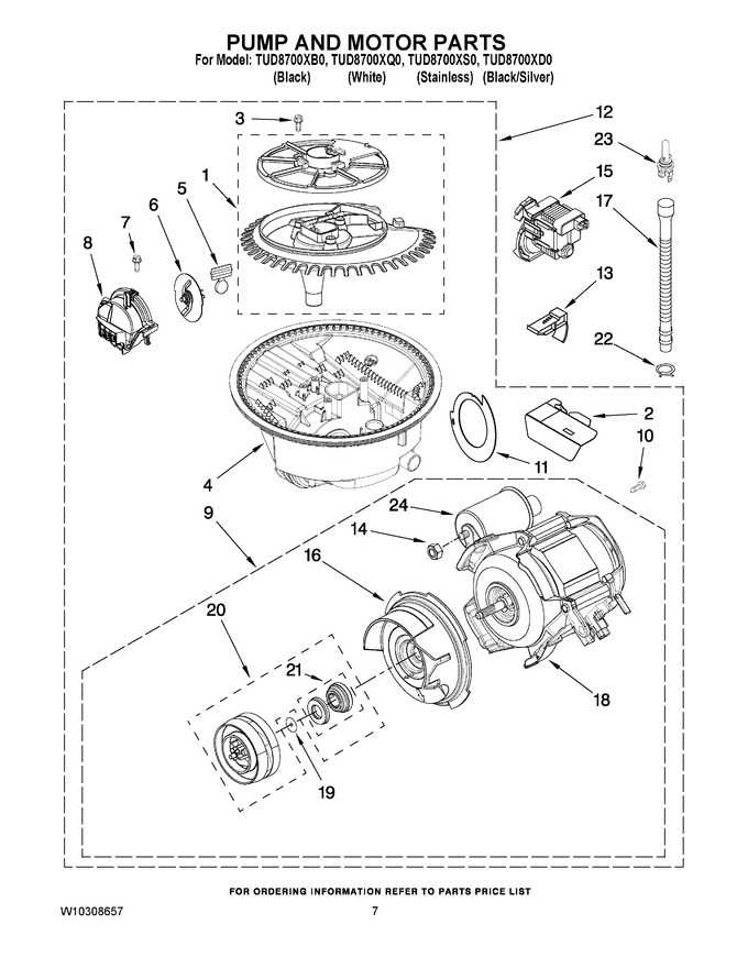 Diagram for TUD8700XD0