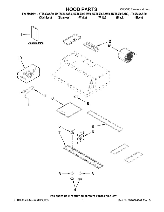 Diagram for UXT5536AAW0