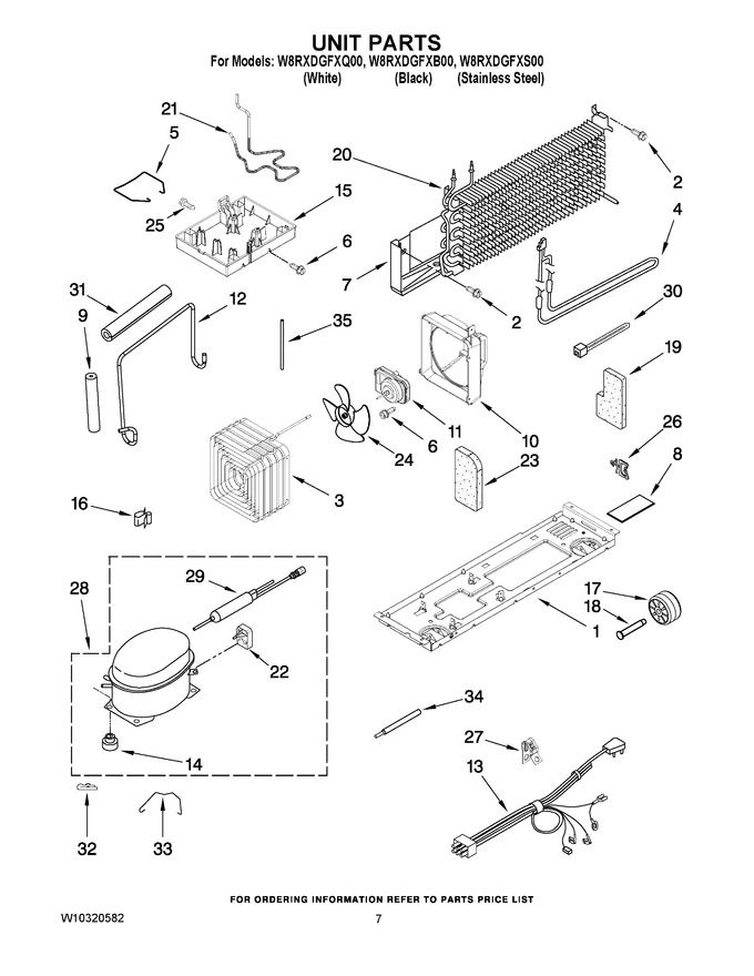 Diagram for W8RXDGFXB00