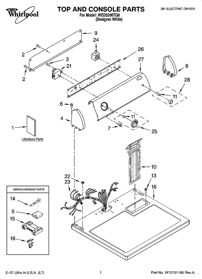 Diagram for WED5200TQ0
