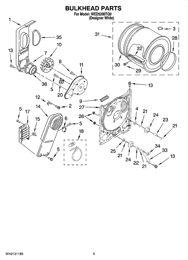 Diagram for WED5200TQ0