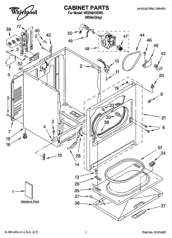 Diagram for WED5810SW0