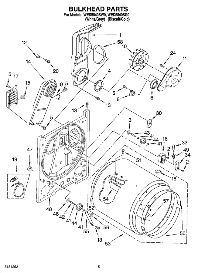 Diagram for WED5840SG0