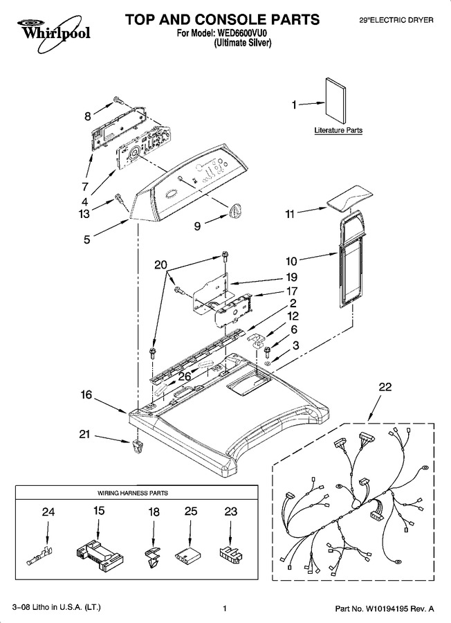 Diagram for WED6600VU0