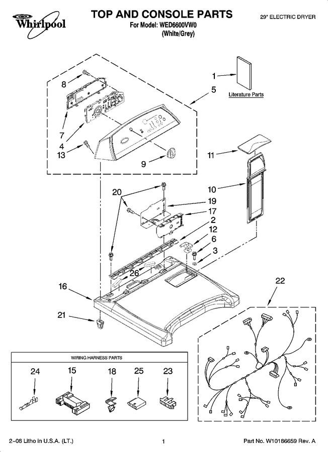 Diagram for WED6600VW0