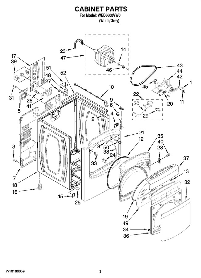 Diagram for WED6600VW0