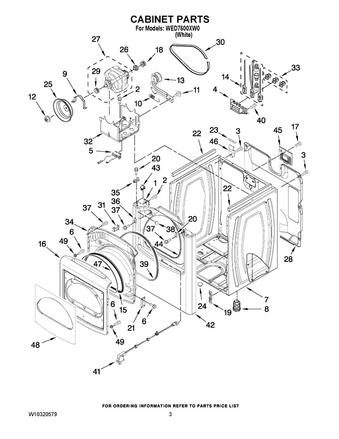 Diagram for WED7600XW0