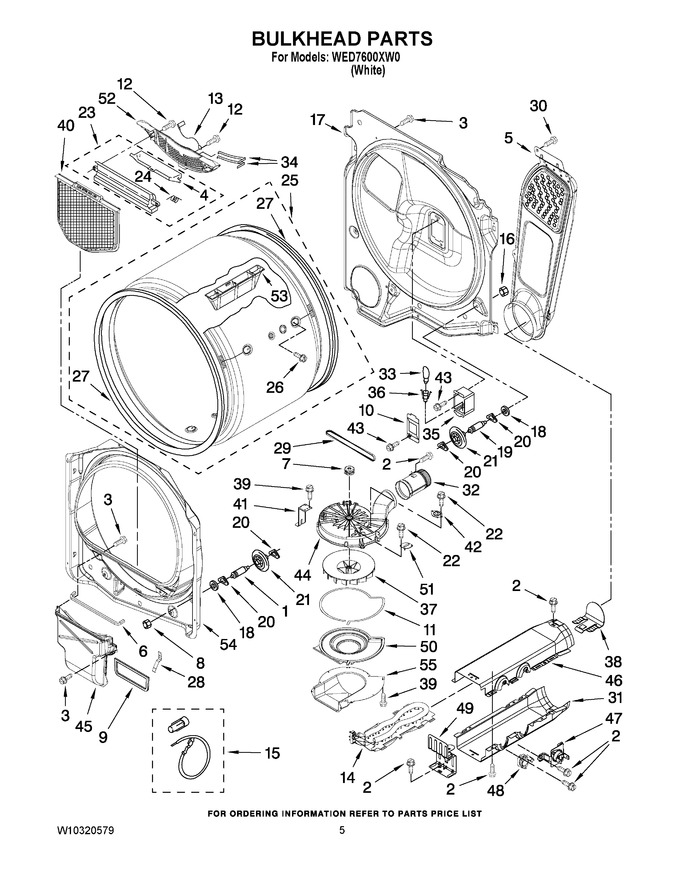 Diagram for WED7600XW0