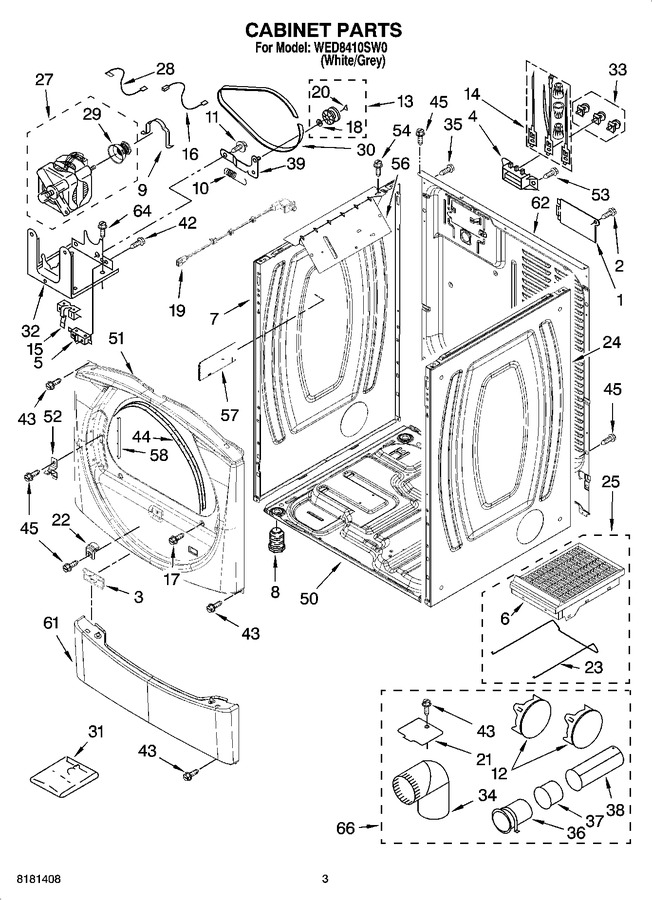 Diagram for WED8410SW0