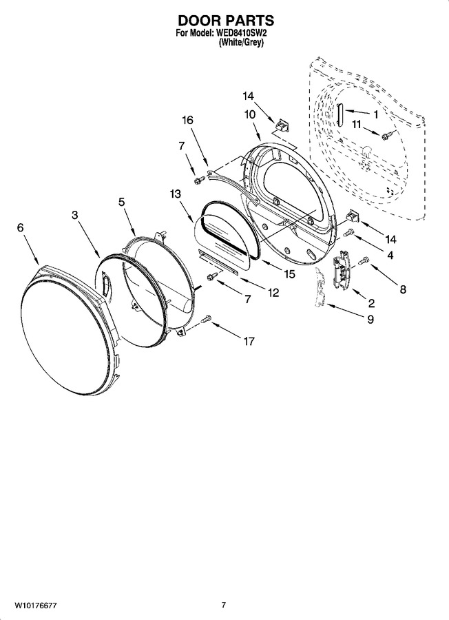 Diagram for WED8410SW2